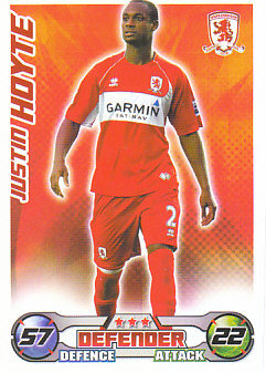 Justin Hoyte Middlesbrough 2008/09 Topps Match Attax #203